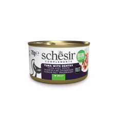 Schesir Complements Cat Wet Food In Jelly Can Tuna With Dentex 70g
